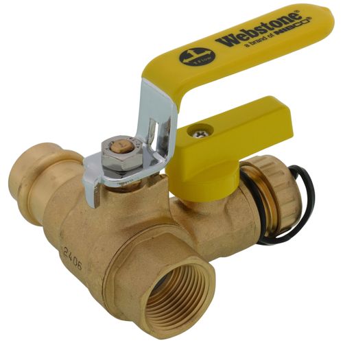 Main product image of 3/4" Pro-Pal Press x FIP Full Port Ball Valve w/ Hi-Flow Hose Drain, Adj. Packing Glands, Rev. Handle