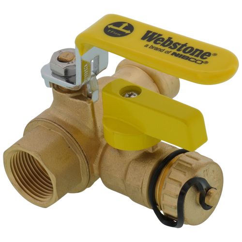 Main product image of 3/4" Pro-Pal Press x FIP Full Port Ball Valve w/ Hi-Flow Hose Drain, Adj. Packing Glands, Rev. Handle
