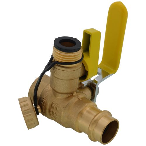 Main product image of 3/4" Pro-Pal Press x FIP Full Port Ball Valve w/ Hi-Flow Hose Drain, Adj. Packing Glands, Rev. Handle
