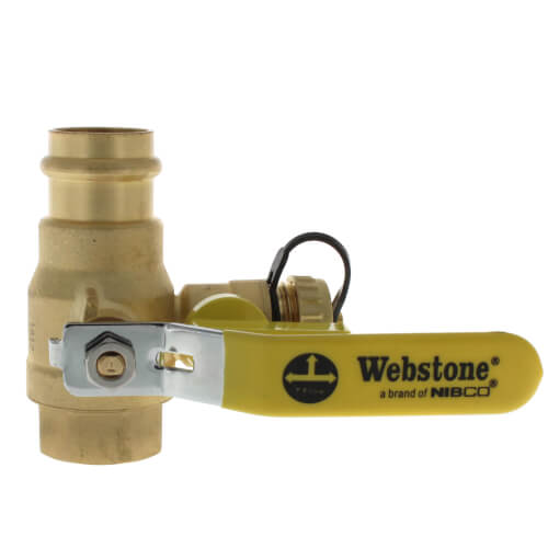Main product image of 1" Pro-Pal Press x FIP Full Port Ball Valve w/ Hi-Flow Hose Drain, Adj. Packing Glands, Rev. Handle