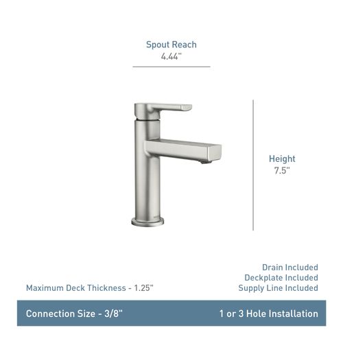 Main product image of Rinza 1 Handle High Arc Bathroom Faucet, 84627 (Chrome)