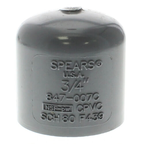 Main product image of 3/4" CPVC Schedule 80 Cap (Socket)