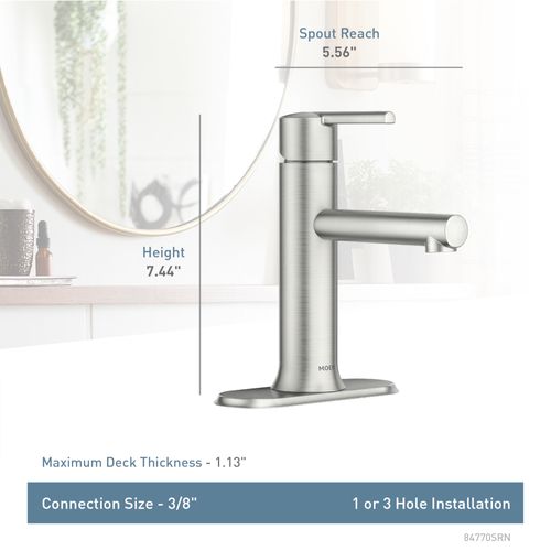 Main product image of Arlys 1 Handle Bathroom Faucet, 84770SRN (Spot Resist Brushed Nickel)