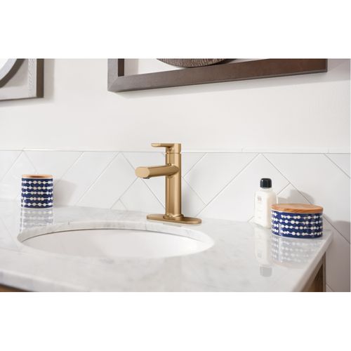 Main product image of Meena One-handle Bathroom Faucet (Bronzed Gold), 84794BZG