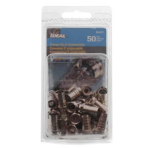 Main product image of RG-6 F-Series Crimp-on Plug (Card of 50)