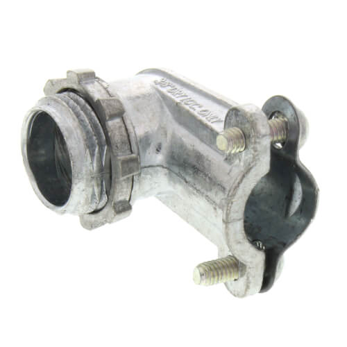 850 Arlington 850 3/8" Zinc 90° Squeeze Flex Connector