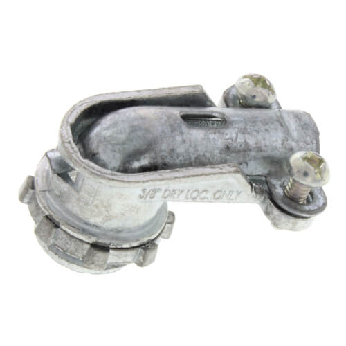 Main product image of 3/8" Zinc 90° Squeeze Flex Connector