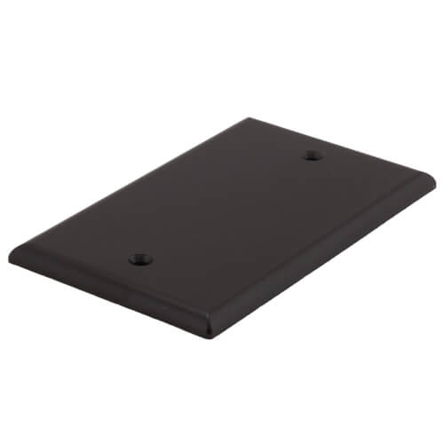 Main product image of 1-Gang No Device Blank Wallplate, Box Mount, Thermoset Plastic (Brown)