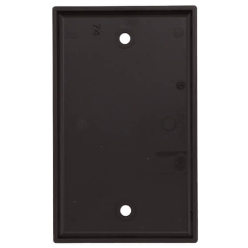 Main product image of 1-Gang No Device Blank Wallplate, Box Mount, Thermoset Plastic (Brown)