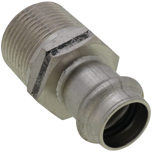 1/2" x 3/4" ProPress 304 Stainless Male Adapter w/ FKM Seal (P x MNPT)