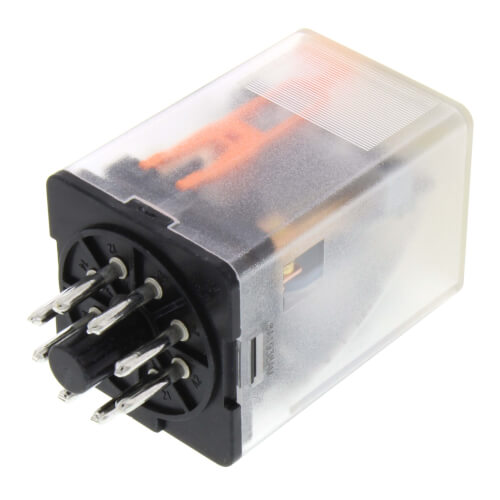Plug In 8 Pin Relay, DPDT, Cylindrical Terminals (120V)