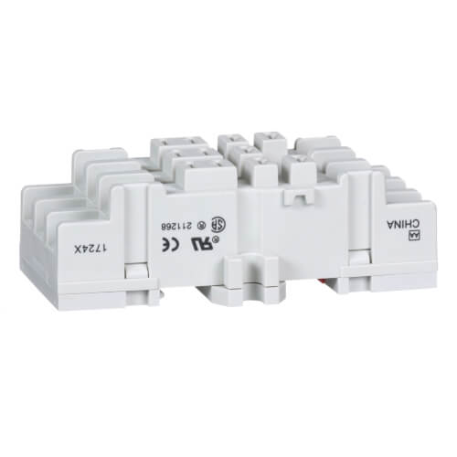 11 Pin Relay Socket, Blade, Double Tier, for 8510K Relays