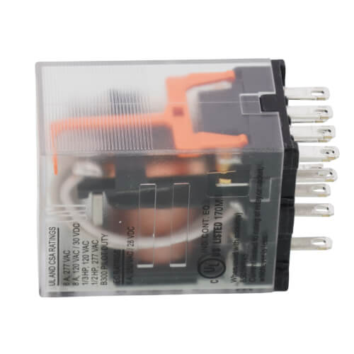 Mini Plug In Power Relay, 4PDT (120/240V)