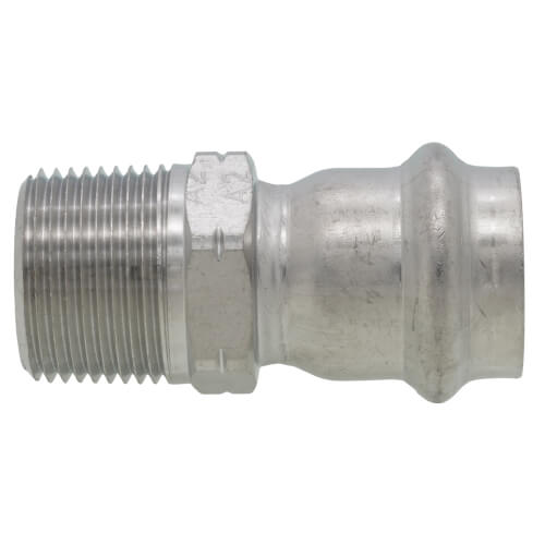 3/4" ProPress 304 Stainless Male Adapter w/ FKM Seal (P x MNPT)