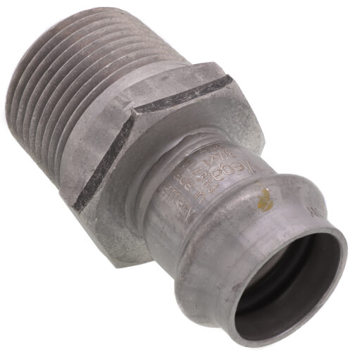 3/4" x 1" ProPress 304 Stainless Male Adapter w/ FKM Seal (P x MNPT)