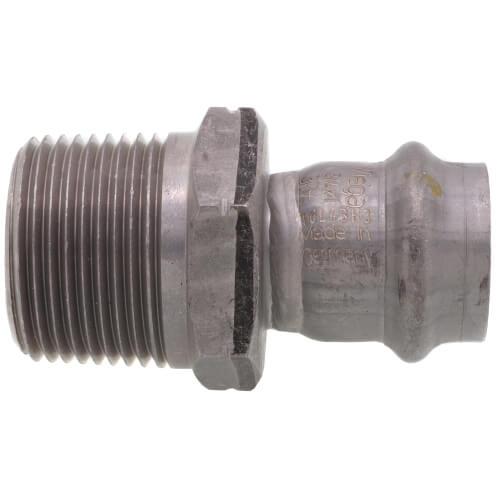 3/4" x 1" ProPress 304 Stainless Male Adapter w/ FKM Seal (P x MNPT)