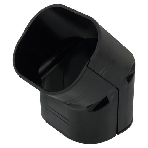Main product image of 2.75" 45-Degree Slimduct Vertical Elbow (Black)