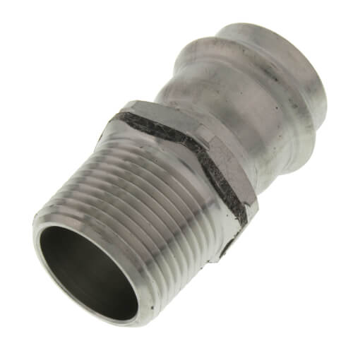 1" ProPress 304 Stainless Male Adapter w/ FKM Seal (P x MNPT)