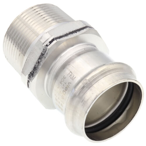 1-1/4" ProPress 304 Stainless Male Adapter w/ FKM Seal (P x MNPT)