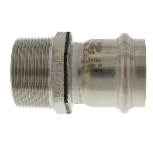 1-1/2" ProPress 304 Stainless Male Adapter w/ FKM Seal (P x MNPT)