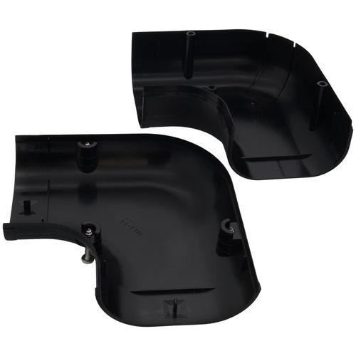 Main product image of 2.75" Slimduct 90-Degree Flat Elbow - SK-77-K (Black)