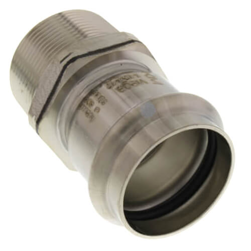 3" ProPress 304 Stainless Male XL-S Adapter w/ FKM Seal (P x MNPT)