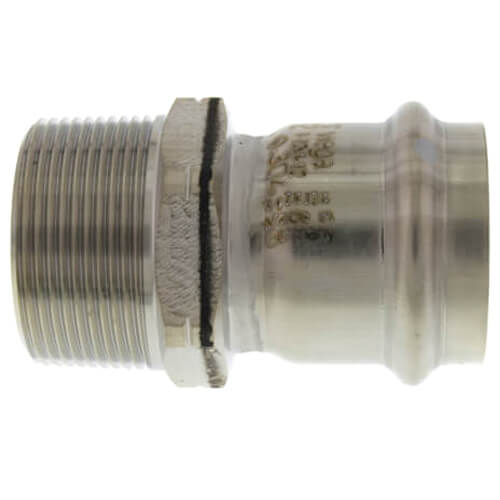 4" ProPress 304 Stainless Male XL-S Adapter w/ FKM Seal (P x MNPT)