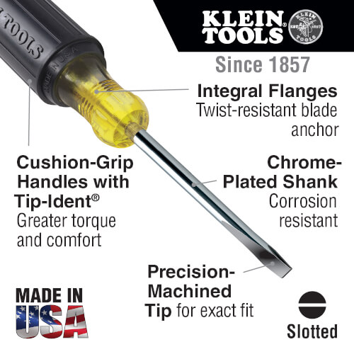Main product image of 5 Piece Screwdriver Set (Slotted & Phillips)