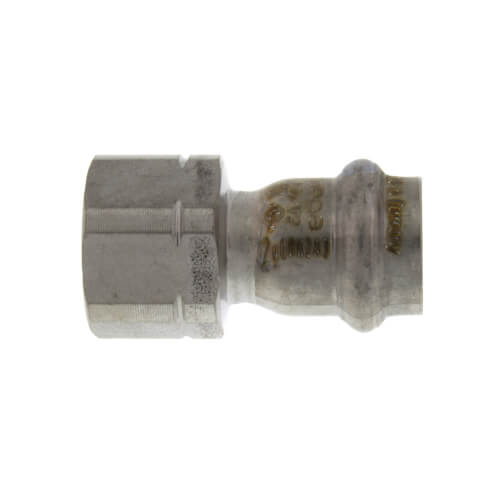 1/2" ProPress 304 Stainless Female Adapter w/ FKM Seal (P x FNPT)