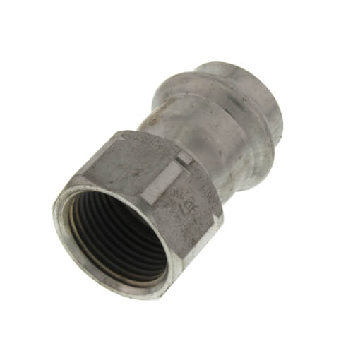 3/4" ProPress 304 Stainless Female Adapter w/ FKM Seal (P x FNPT)