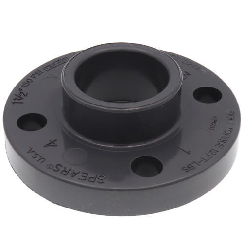 851 015 Spears 851 015 1 1 2 Sch 80 One Piece Flange Socket