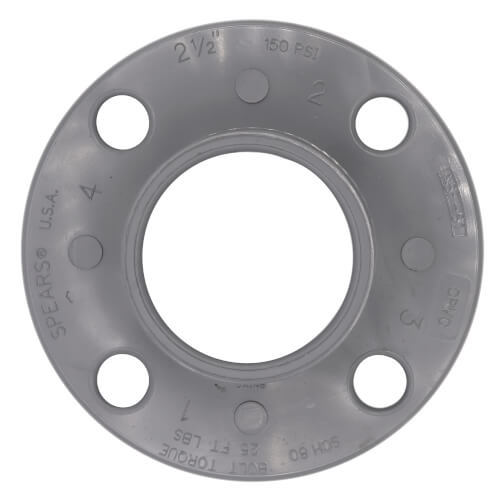 Main product image of 2-1/2" CPVC Schedule 80 One-Piece Flange (Socket)