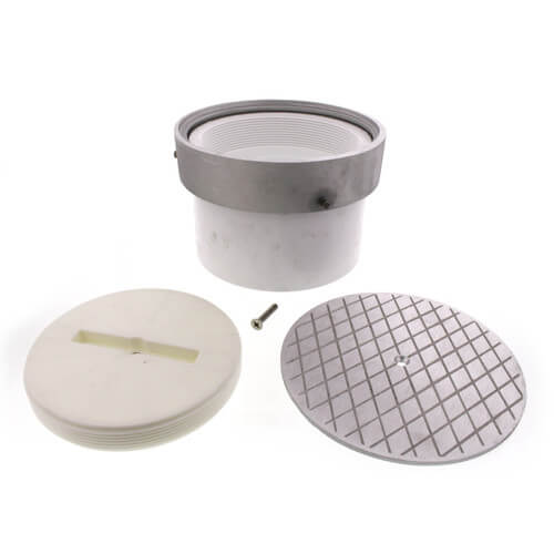 Main product image of 6" Solvent Weld On-Grade Adjustable Cleanout, PVC, Tenzalloy