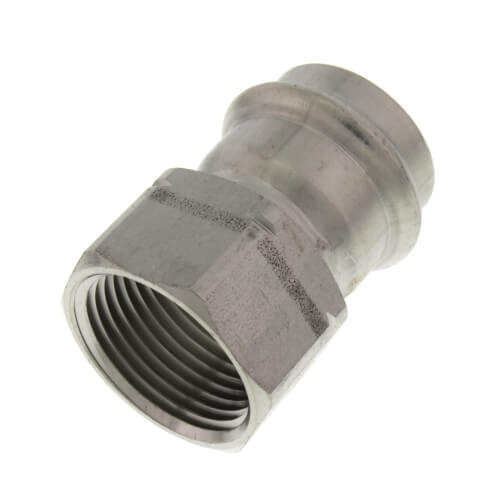1" ProPress 304 Stainless Female Adapter w/ FKM Seal (P x FNPT)