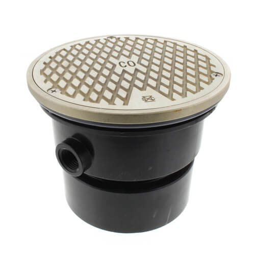 Main product image of 4" Solvent Weld On-Grade Adjustable Cleanout, ABS, Nickel Bronze