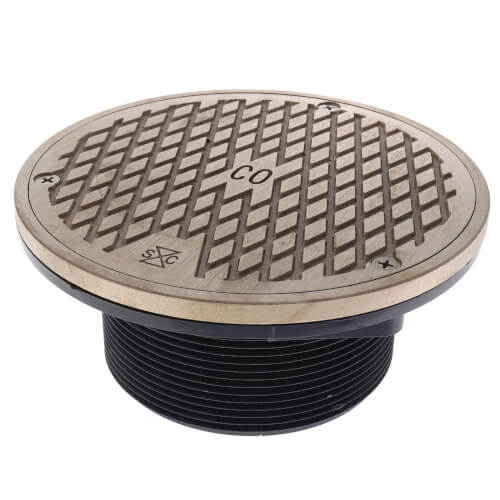 Main product image of 4" MIP On-Grade Adjustable Cleanout, ABS, Nickel Bronze