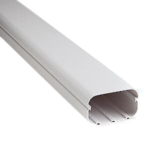 Main product image of 5.5" x 6.5' Slimduct Duct Line Set Cover (White)