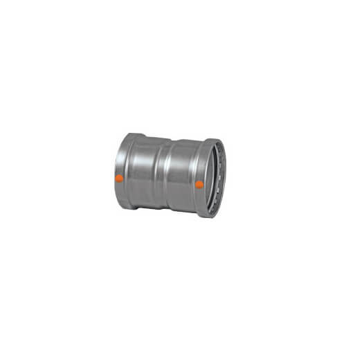 85300 Viega 85300 3" ProPress 304 Stainless XLS Coupling w/ Stop (P x P)