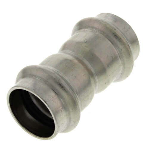 Main product image of 2-1/2" ProPress 304 Stainless XL-S Coupling w/ FKM Seal - w/ Stop (P x P)