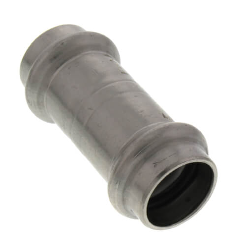 1/2" ProPress 304 Stainless Coupling w/ FKM Seal - No Stop (P x P)