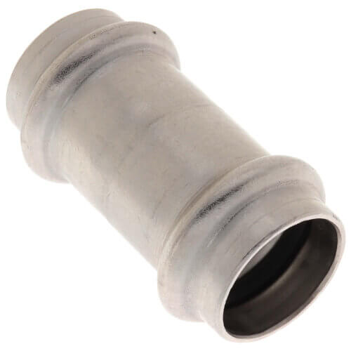 Main product image of 2-1/2" ProPress 304 Stainless XL-S Coupling w/ FKM Seal - No Stop (P x P)