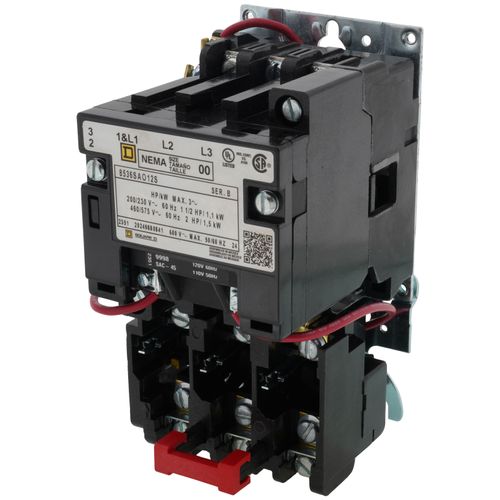 Main product image of 3-Pole NEMA 00 Starter, 9A (110/120V)