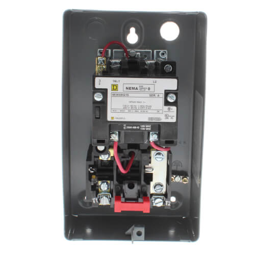 Main product image of 120V Magnetic Motor Starter, NEMA Size 0, 2 Pole (18A)
