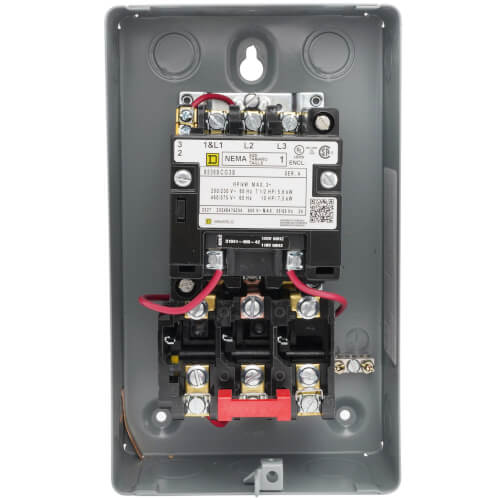 Main product image of 3-Pole NEMA-1 Motor Starter, 27A (120V)