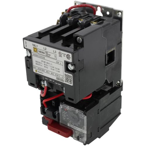 Main product image of 4-Pole non-Reversing Magnetic Starter, 3-Phase, 27A (120V)