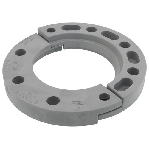 Main product image of 4" GFPVC Sch. 80 Van Stone Split Flange Ring w/ 2 Halves
