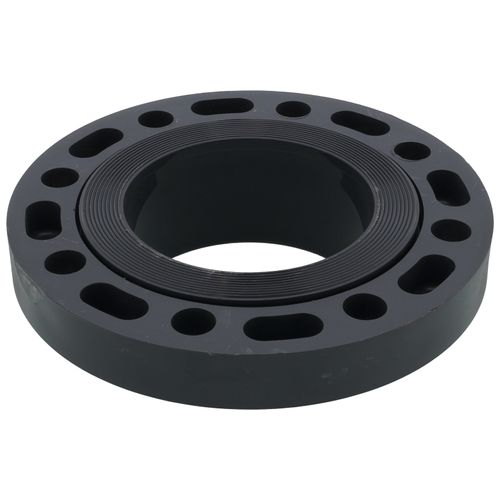 Main product image of 4" PVC Sch. 80 Van Stone Flange Ring (Socket x PN10/16 Drilling)