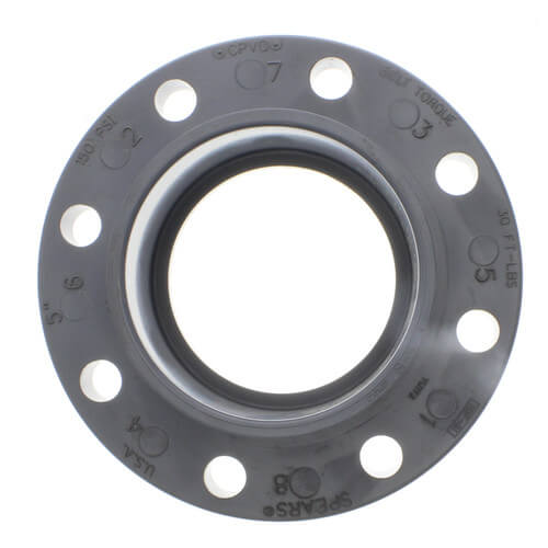 Main product image of 5" CPVC Schedule 80 Van Stone Flange w/ Plastic Ring (Socket)