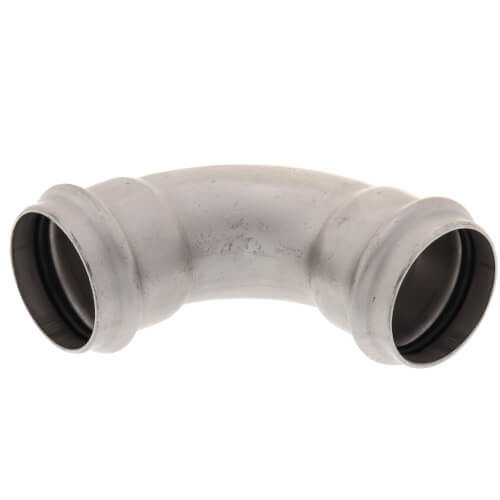 Main product image of 1-1/4" ProPress 304 Stainless 90° Elbow w/ FKM Seal (P x P)