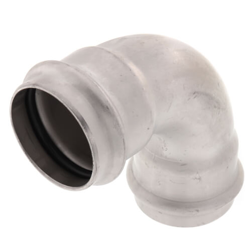Main product image of 1-1/4" ProPress 304 Stainless 90° Elbow w/ FKM Seal (P x P)